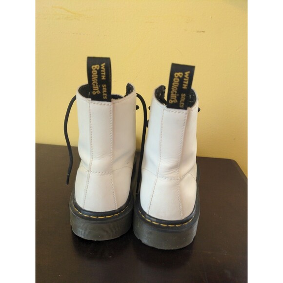 Dr. Martens Women's Combat Boots White AW004 Luana Lace Up Air Wair Size 8 Nice - Picture 10 of 14
